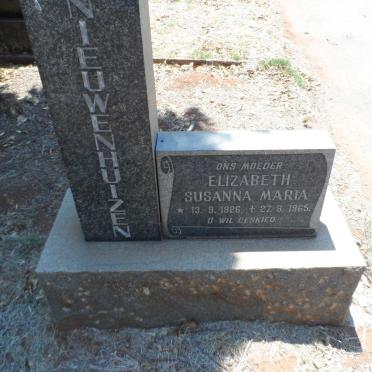 NIEUWENHUIZEN Elizabeth Susanna Maria 1926-1965