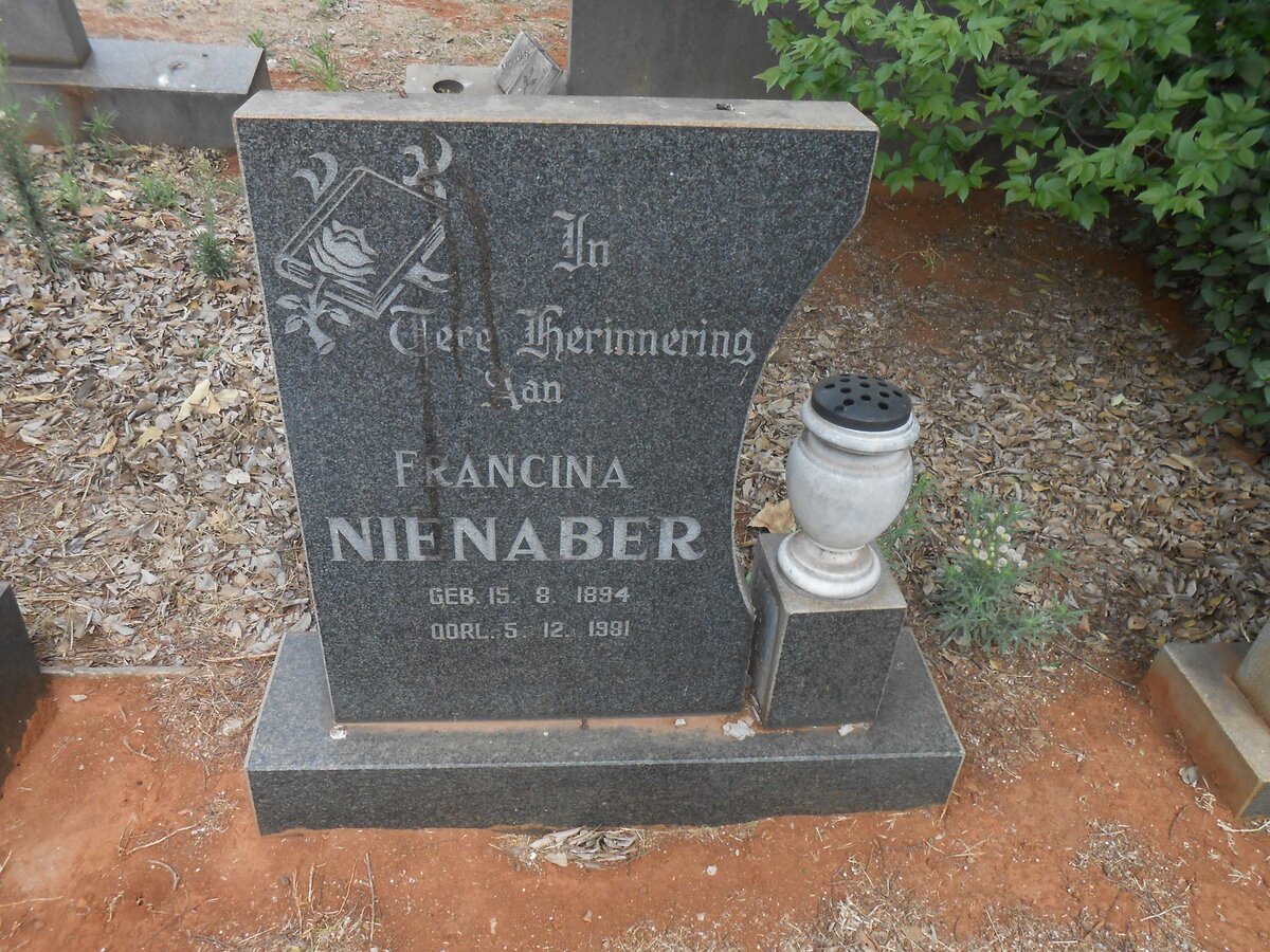NIENABER Francina 1894-1981