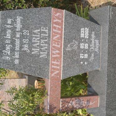 NIEWENHYS Maria Mapule 1935-2002