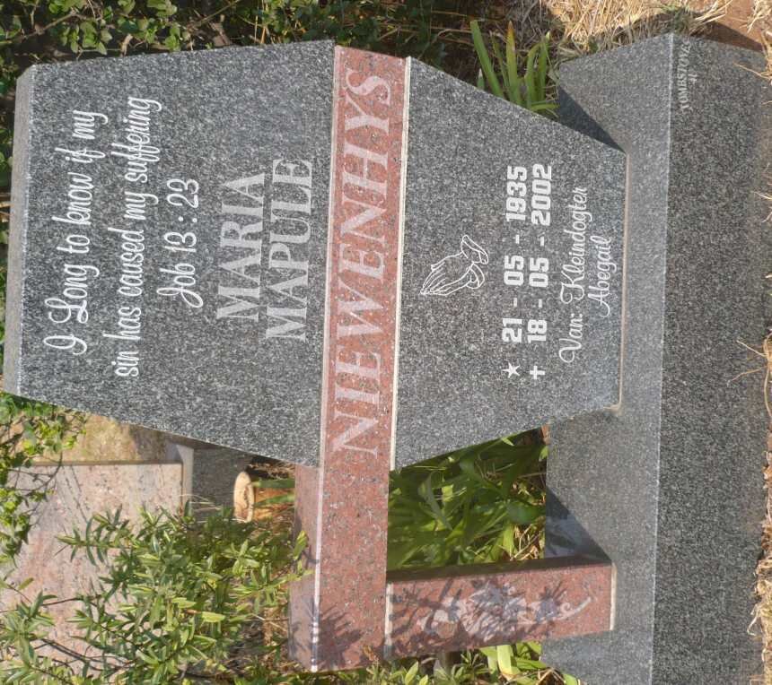 NIEWENHYS Maria Mapule 1935-2002