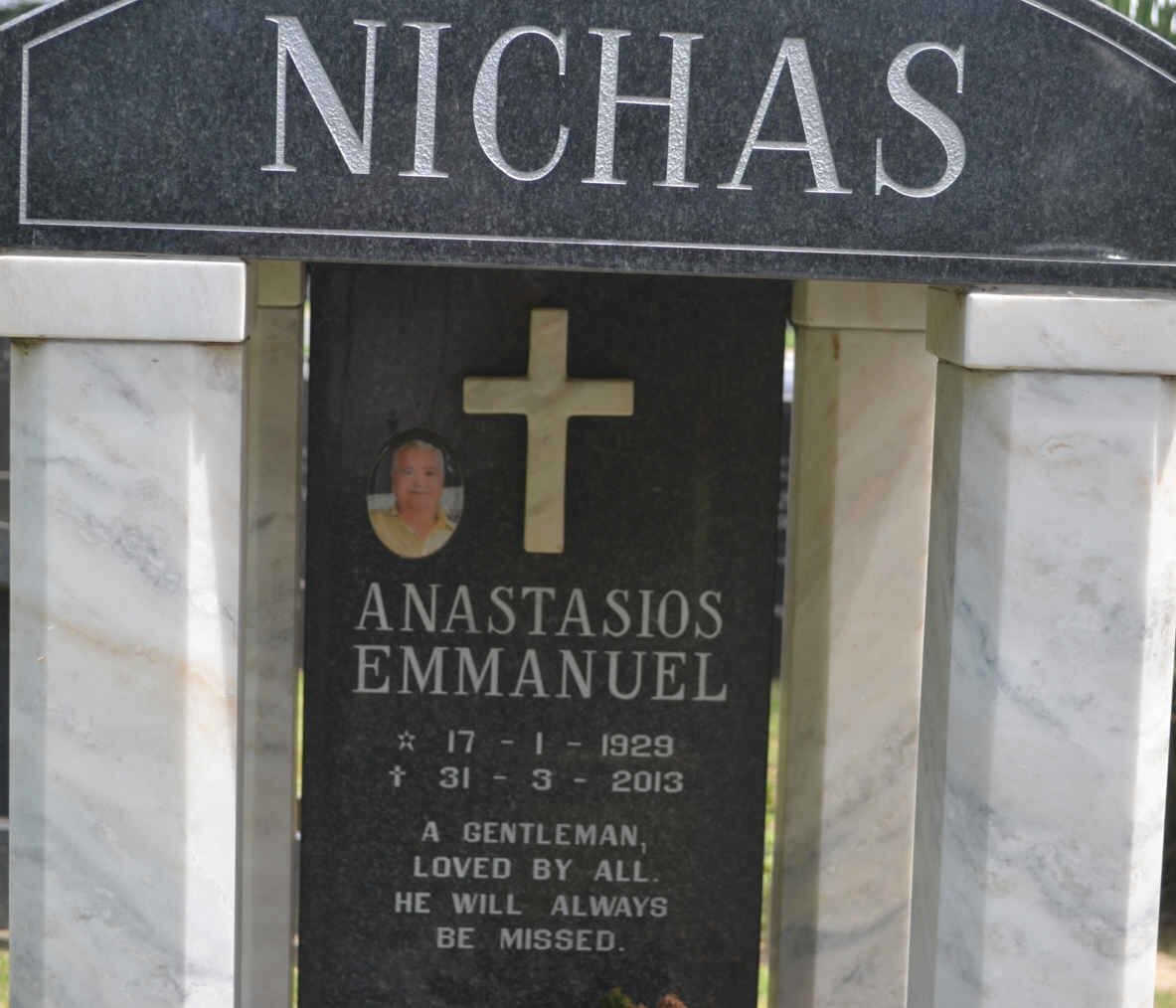 NICHAS Anastasios Emmanuel 1929-2013