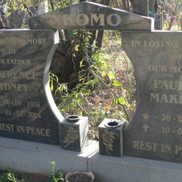 NKOMO Lawrence Sydney 1916-2004 &amp; Paulina Makhaba 1926-1999