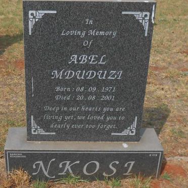 NKOSI Abel Mduduzi 1971-2001