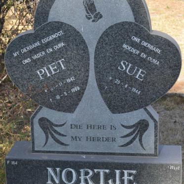 NORTJE Piet 1942-1999 &amp; Sue 1944-