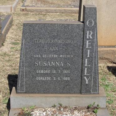 O'REILLY Susanna S. 1925-1958