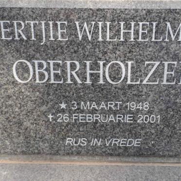 OBERHOLZER Gertjie Wilhelmina 1948-2001