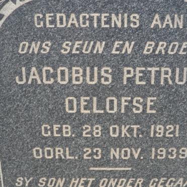 OELOFSE Jacobus Petrus 1921-1939