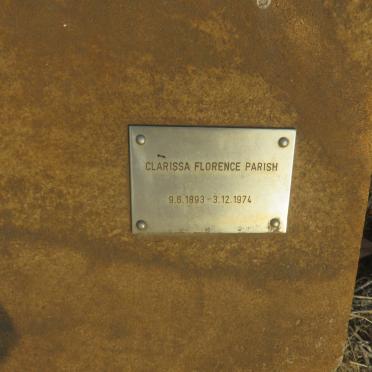 PARISH Clarissa Florence 1893-1974