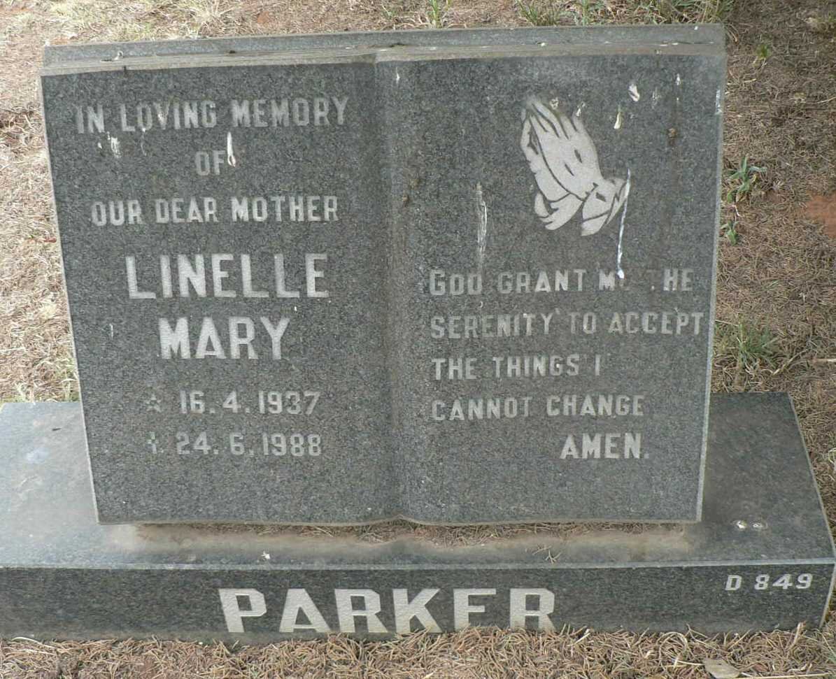 PARKER Linelle Mary 1937-1988