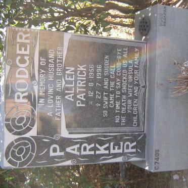 PARKER Rodger Allen Patrick 1956-1996