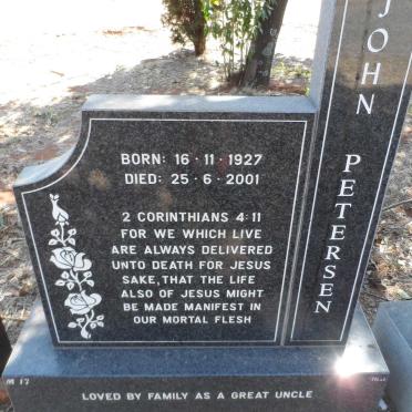 PETERSEN John 1927-2001