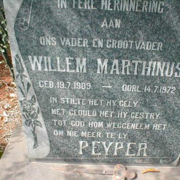 PEYPER Willem Marthinus 1909-1972