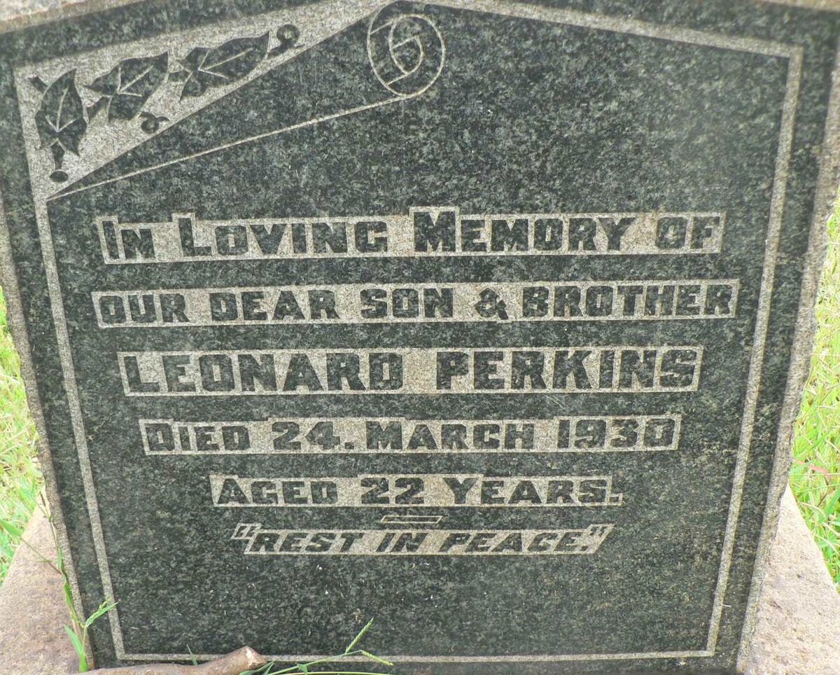 PERKINS Leonard -1930