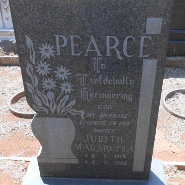 PEARCE Judith Magaretha 1914-1966