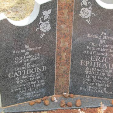 PHILLIPS Eric Ephraim 1938-2015 &amp; Cathrine 1940-2002