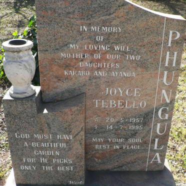 PHUNGULA Joyce Tebello 1957-1995