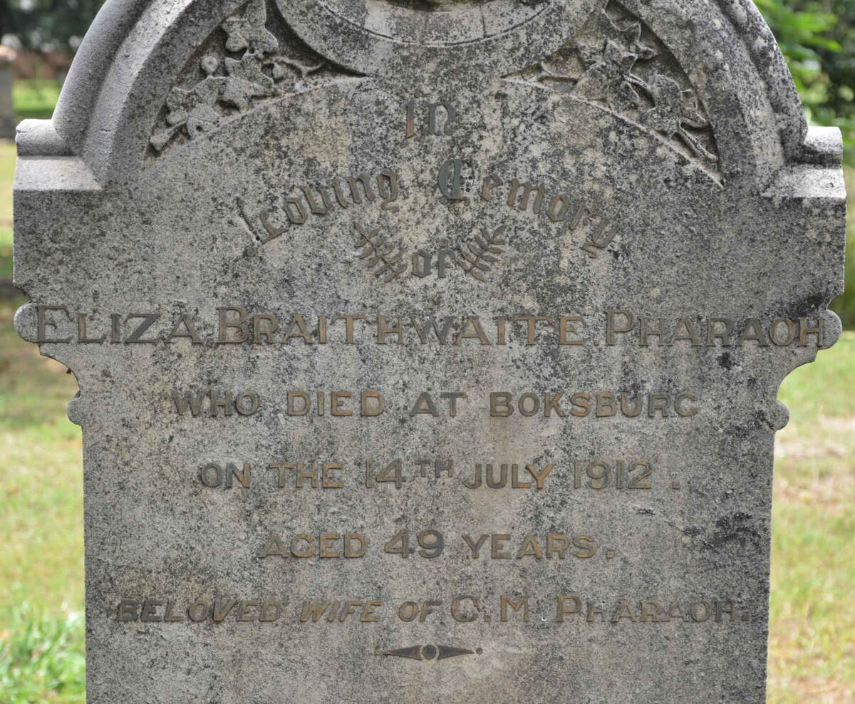 PHARAOH Eliza Briathwaite -1912