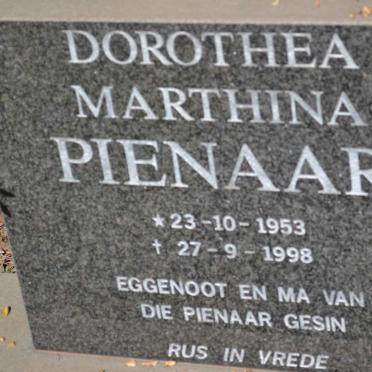 PIENAAR Dorothea Marthina 1935-1998