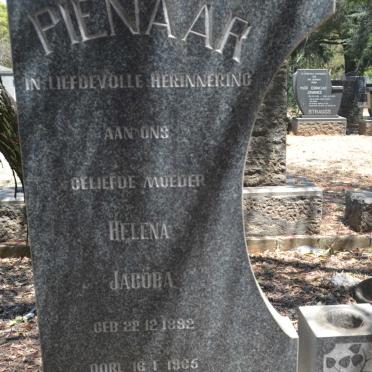PIENAAR Helena Jacoba 1892-1965