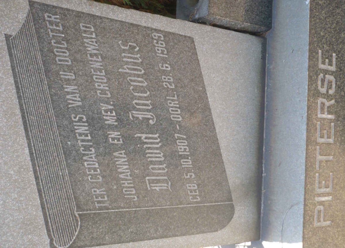 PIETERSE Dawid Jacobus 1907-1969