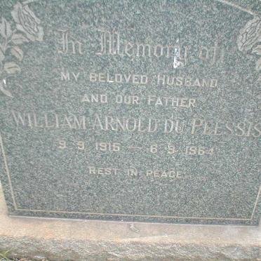 PLESSIS William Arnold, du 1915-1964