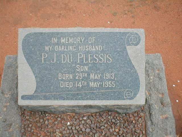 PLESSIS P.J., du 1913-1955