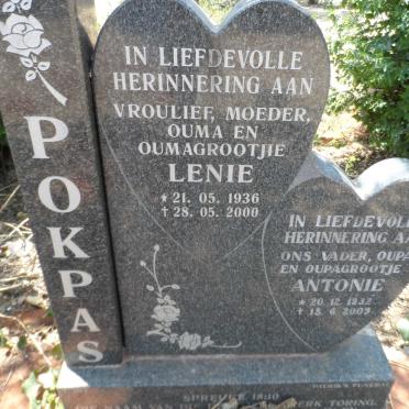 POKPAS Antonie 1932-2009 &amp; Lenie 1936-2000