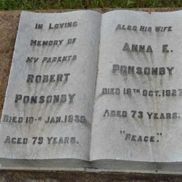 PONSONBY Robert -1930 &amp; Anna E. -1927