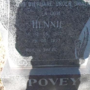POVEY Hennie 1940-1997