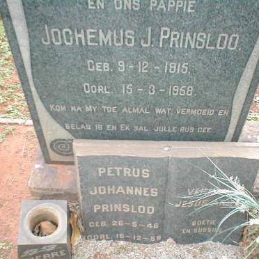 PRINSLOO Jochemus J. 1915-1958 :: PRINSLOO Petrus Johannes 1946-1959