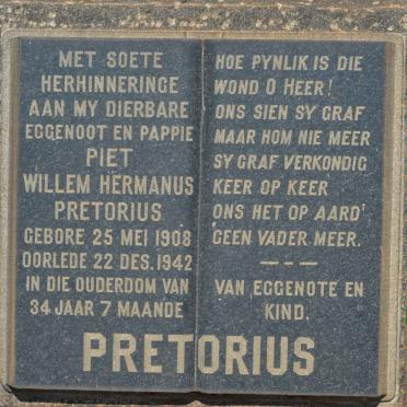 PRETORIUS Piet Willem Hermanus 1908-1942
