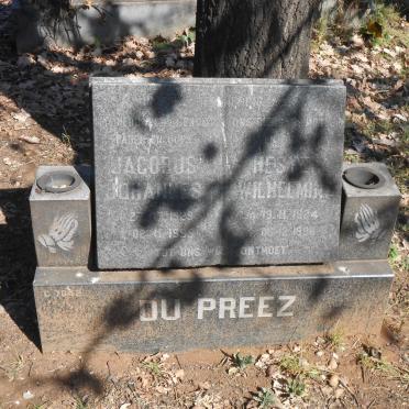 PREEZ Jacobus Johannes, du 1929-1999 &amp; Hester Wilhelmina 1924-1998