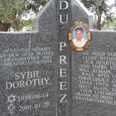 PREEZ Sybil Dorothy, du 1938-2001
