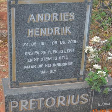 PRETORIUS Andries Hendrik 1911-2001