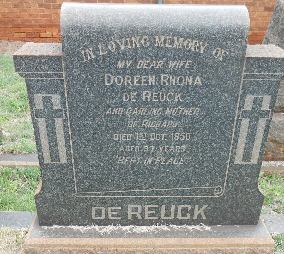REUCK Doreen Rhona, de -1950