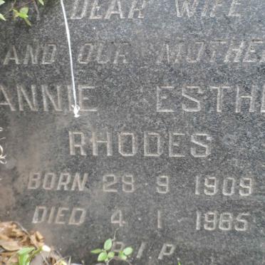 RHODES Annie Esther 1909-1965