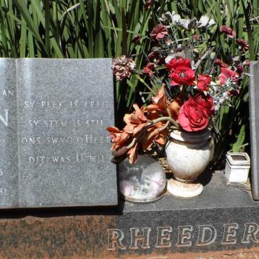RHEEDER Johan C. 1916-1981 &amp; Anna S. 1922-2003
