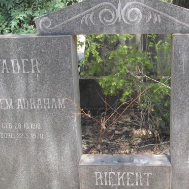 RIEKERT Willem Abraham 1910-1970