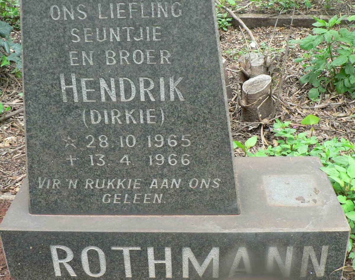 ROTHMANN Hendrik 1965-1966