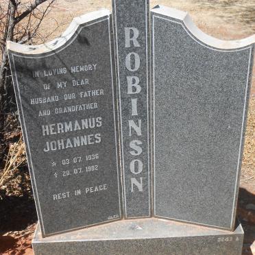 ROBINSON Hermanus Johannes 1936-1992
