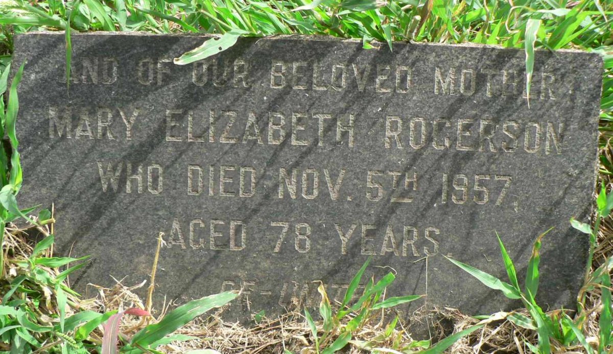ROGERSON Mary Elizabeth -1957