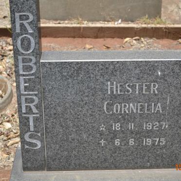ROBERTS Hester Cornelia 1927-1975