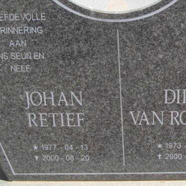 ROOYEN Dirk, van 1973-2000 ::  RETIEF Johan 1977-2000 