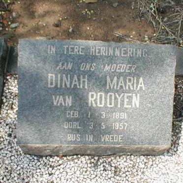 ROOYEN William Craig, van 1880-1954 &amp; Dinah Maria 1891-1957