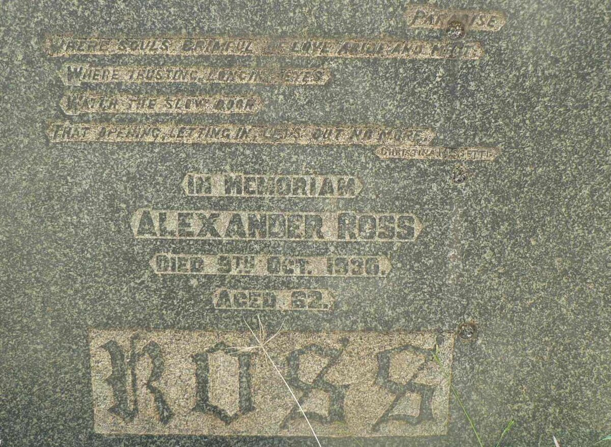 ROSS Alexander -1930