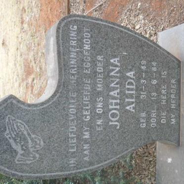 ROUX Johanna Alida, le 1949-1984