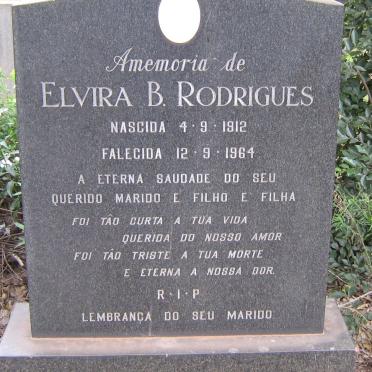 RODRIGUES Elvira B. 1912-1964