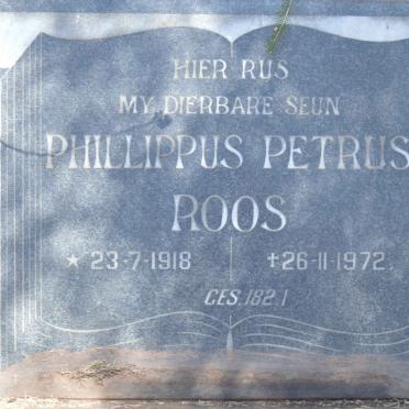 ROOS Phillippus Petrus 1918-1972