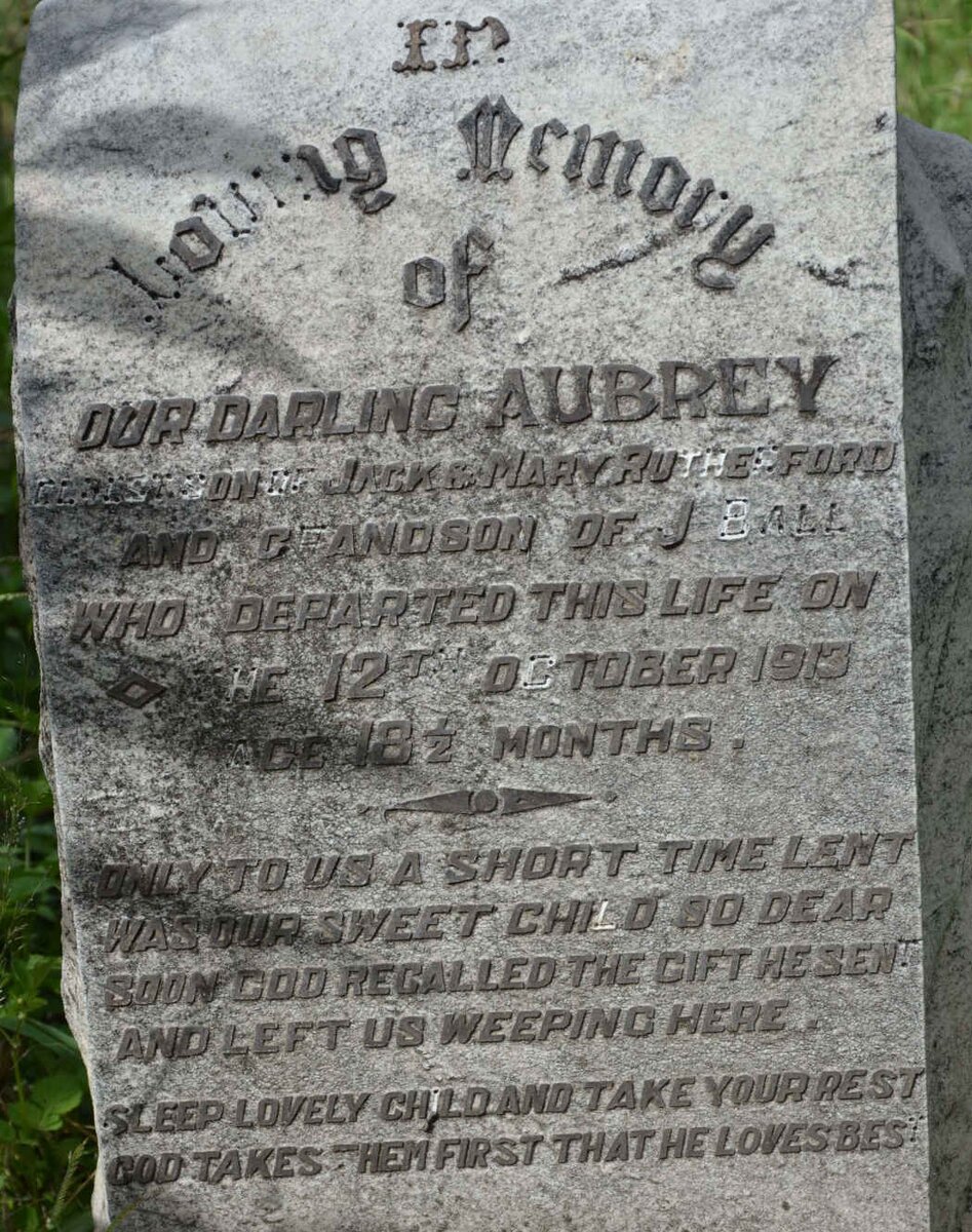 RUTHERFORD Aubrey -1913