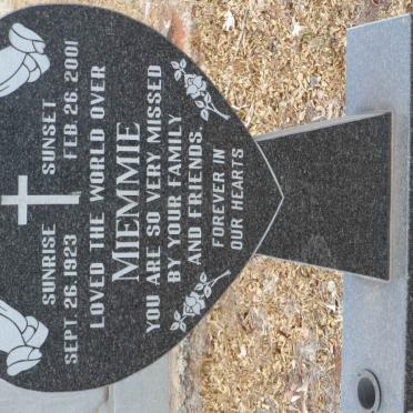 RUBENSTEIN Miemmie 1923-2001